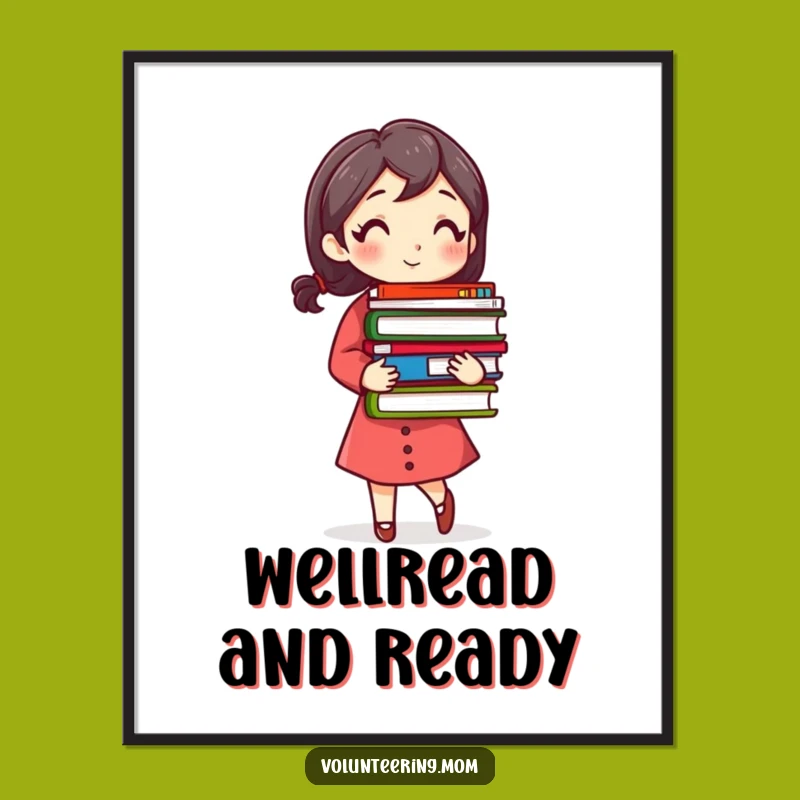 Funny Free Printable Wall Art: Busy Book Mom Decor for the Avid Reader's Home!