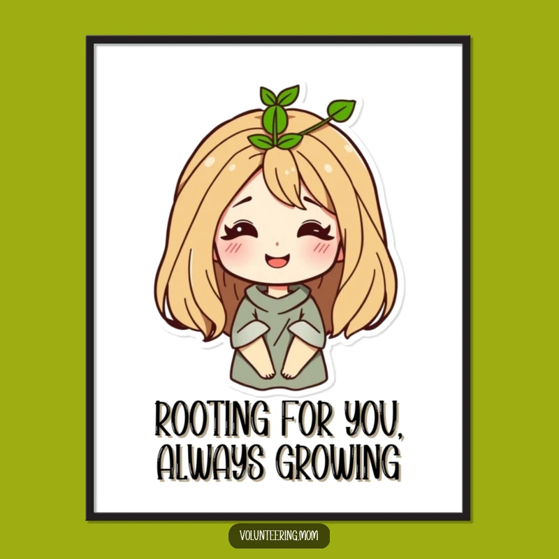 Funny Free Printable Wall Art: Sprouting Mom Decor for a Whimsical, Humorous Home!