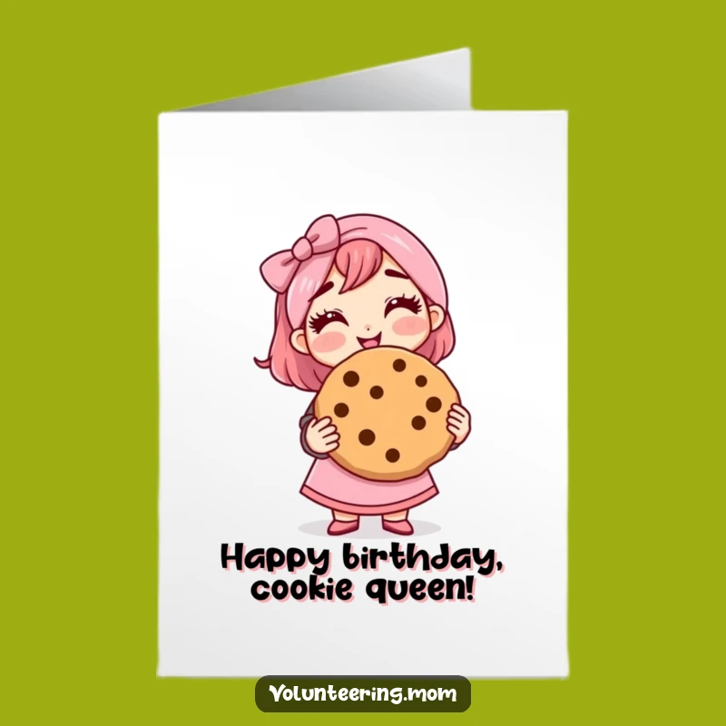 Free Printable Birthday Card: Cookie Mom's Delight, Funny Birthday Treat for a Sweet Celebration