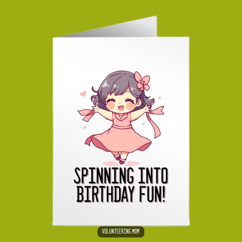 Free Printable Mom Birthday Card: Spinning Fun Downloadable Gift