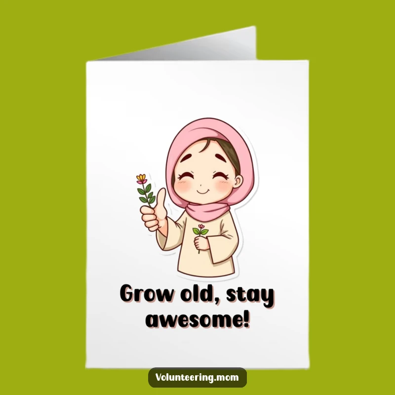 Free Printable Funny Birthday Card: Thumbs Up Plant Mom, Humorous Downloadable Gift