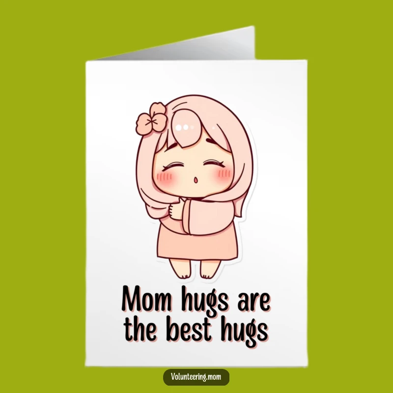 Free Printable Birthday Card: Funny Mom Hug Design for a Laughable Gift