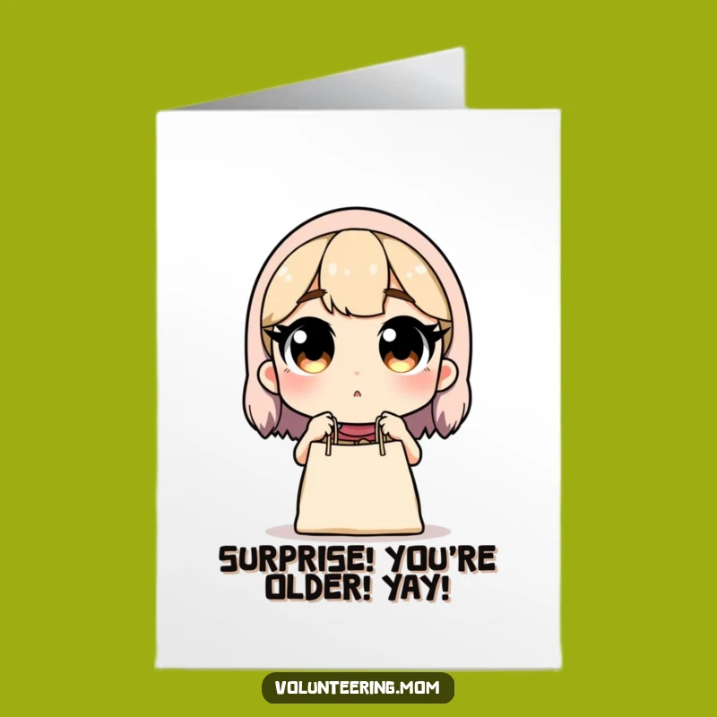 Free Printable Birthday Card: Funny Mom Surprised Groceries, Downloadable Gift