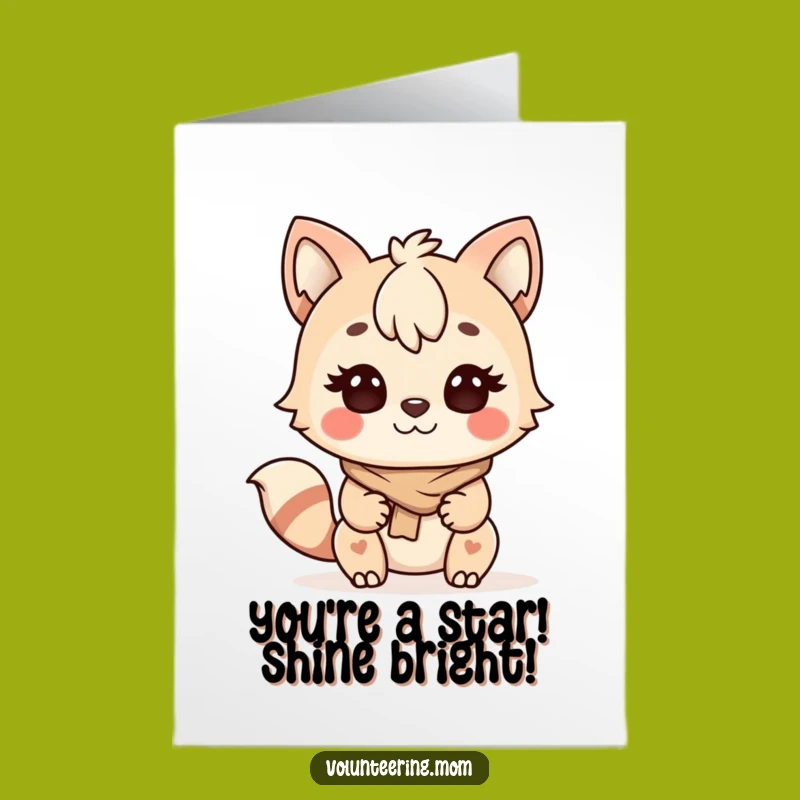 Free Printable Kawaii Mom Birthday Card: Funny Helping Animal Downloadable Gift