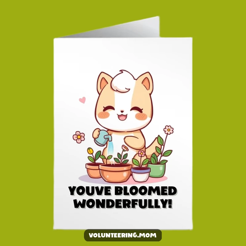 Free Printable Congrats Card: Growing Success Kawaii Mom Downloadable Gift