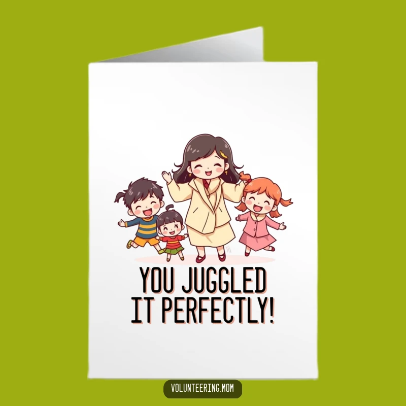 Free Printable Congrats Card: Mom's Juggling Triumph - Downloadable!