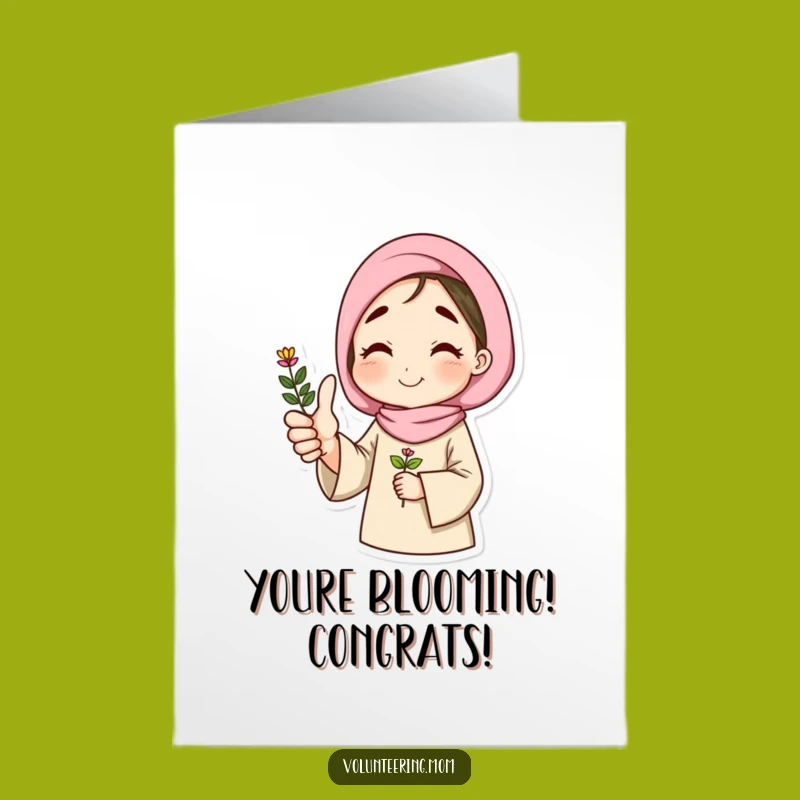Free Printable Congrats Card: Thumbs Up Plant Mom, Humorous Downloadable Gift