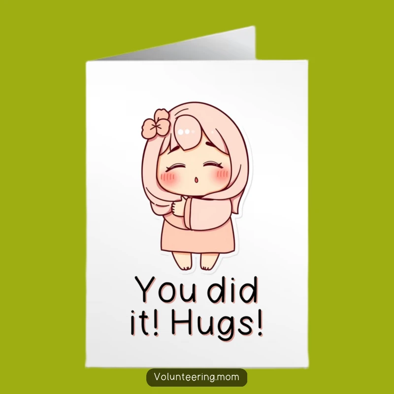 Free Printable Congrats Card: Hilarious Mom Hug Design for Shareable Joy