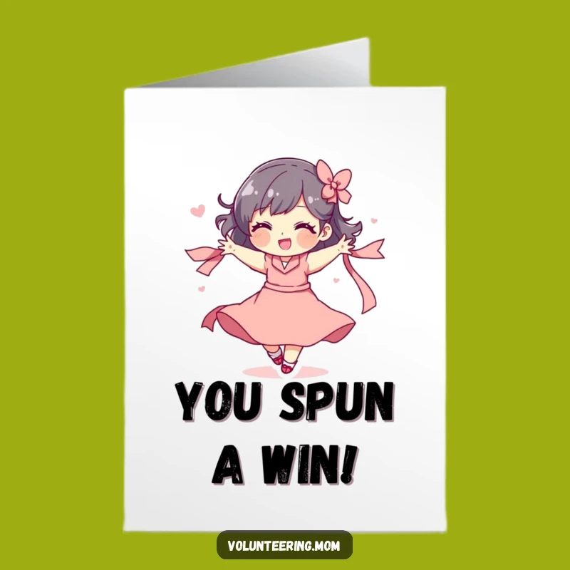 Free Printable Mom Congrats Card: Celebration Spin Downloadable