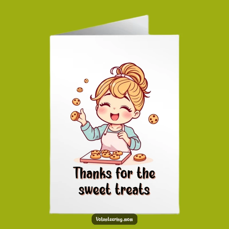 Free Printable Thank You Card: Baking Mom's Cookies, Funny Gratitude