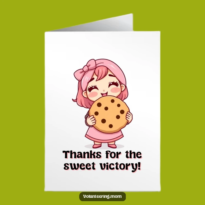 Free Printable Thank You Card: Cookie Mom's Gratitude, Delicious Thanks Downloadable