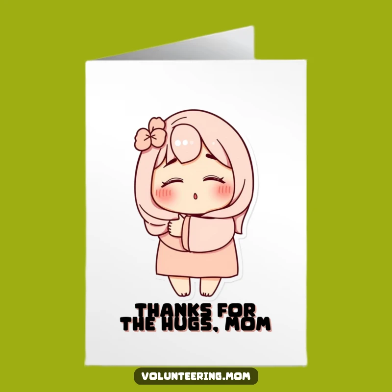 Free Printable Thank You Card: Funny Mom Hug Design for Heartfelt Thanks