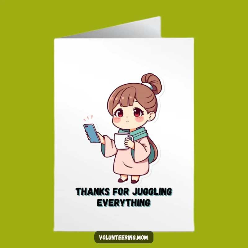 Free Printable Thank You Card: Mom's Balancing Act Thanks Downloadable