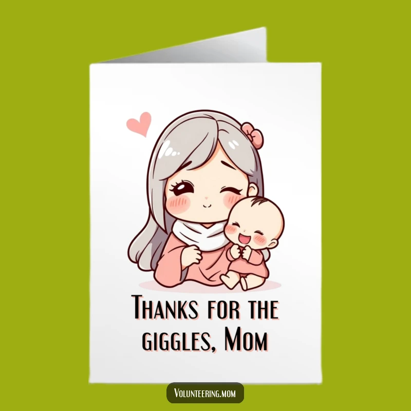 Free Printable Thank You Card: Mom's Funny Face Gratitude Downloadable