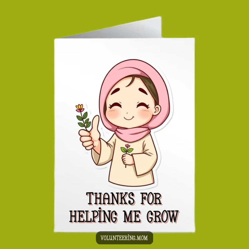 Free Printable Thank You Card: Thumbs Up Plant Mom, Funny Downloadable Gift