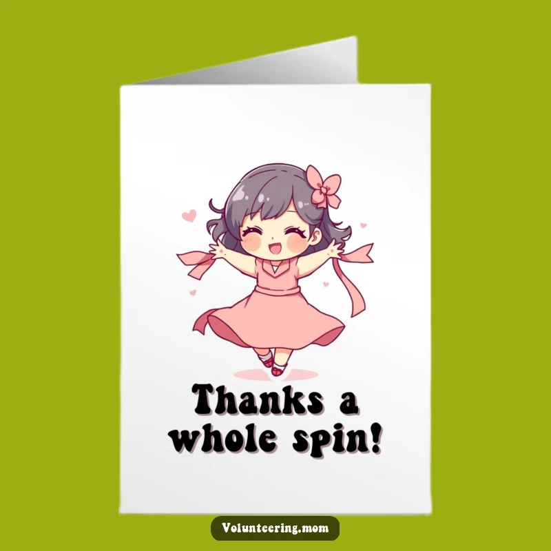 Free Printable Mom Thank You Card: Ribbon Gratitude Downloadable