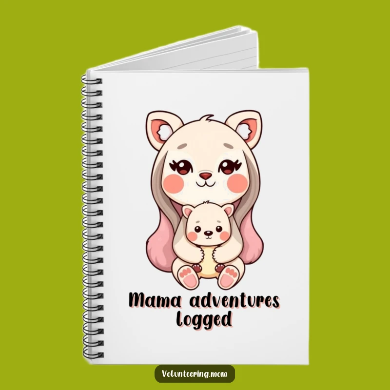 Funny Kawaii Mom Animal Notebook - Journal Your Sweet Moments!