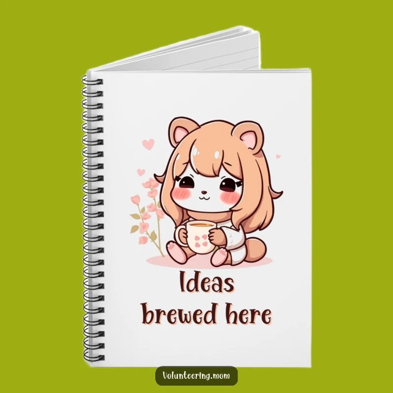 Funny Mom Animal Notebook - Jot Down Thoughts Over Tea