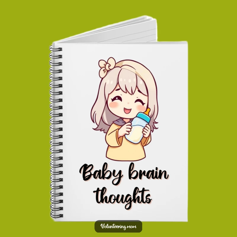 Funny Mom Baby Bottle Notebook - Journaling Fun & Hilarious Gift for Organized Moms