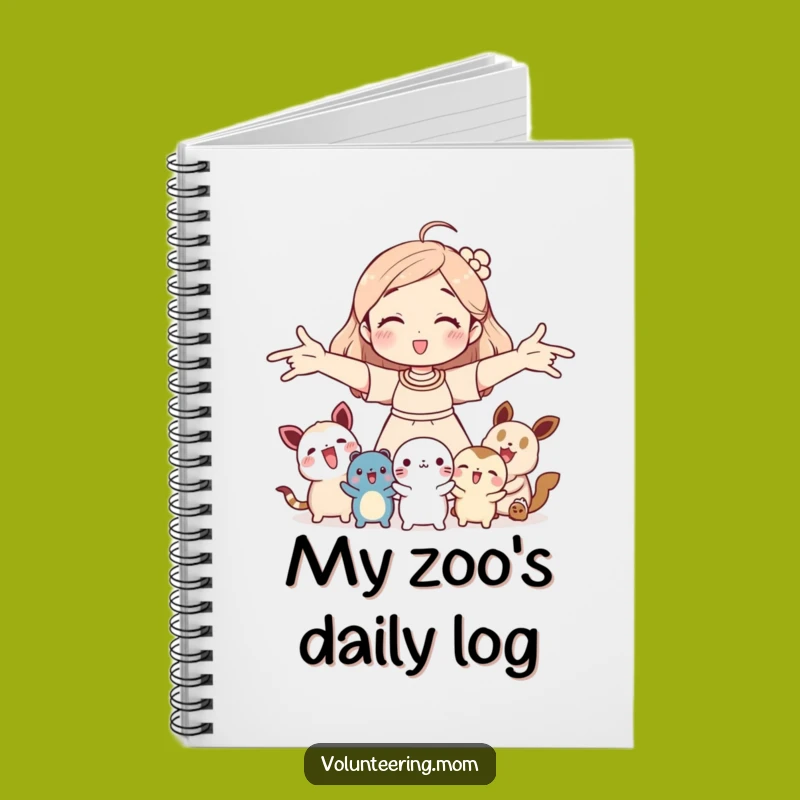 Funny Mom Creature Notebook: Hugging mom with animals, a hilarious gift for jotting down thoughts.