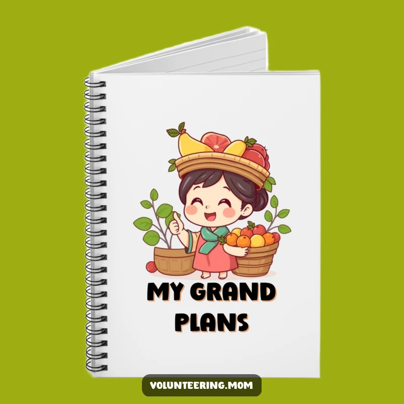 Funny Mom Fruit Balance Notebook - Journal Your Thoughts with Humor