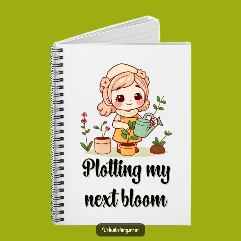 Funny Kawaii Mom Gardening Notebook Cute Funny Gift for Mom's Ideas & Plans