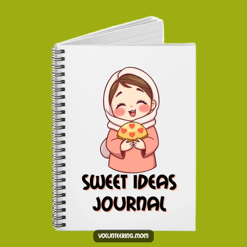 Funny Mom Notebook: Journal with mom sharing pastry, perfect for notes and funny gift ideas.