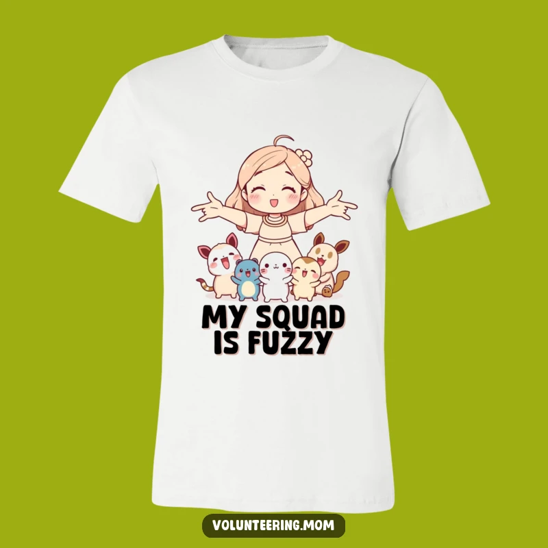 Funny Mom Creature Welcomer T-Shirt: Hugging mom with animals, a hilarious gift for animal whisperers.