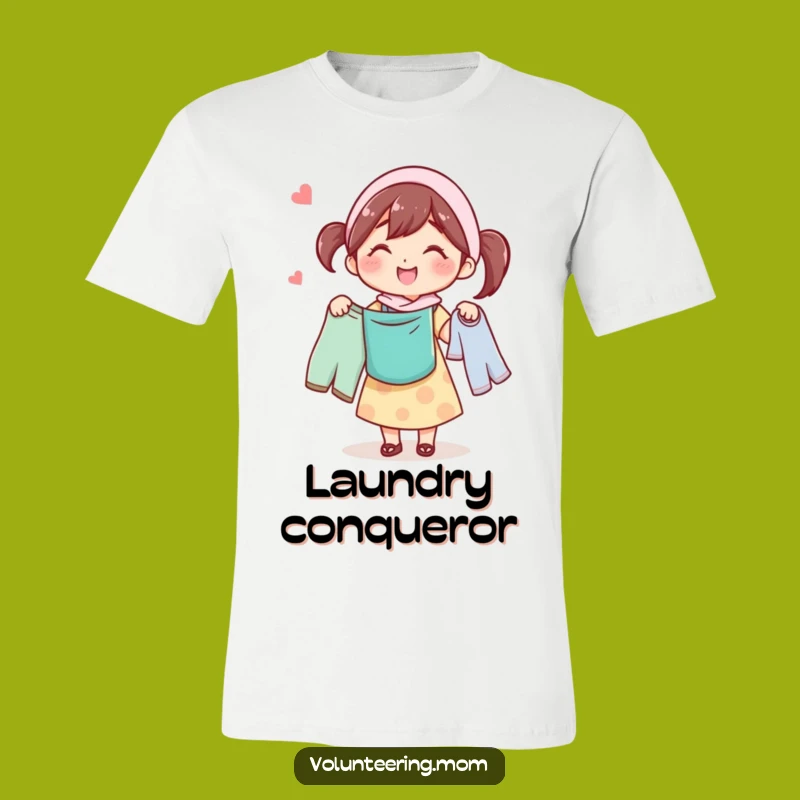 Funny Mom Laundry Day T-Shirt: A Cheerful Mom’s 'Funny Gift' Tee for Household Heroes