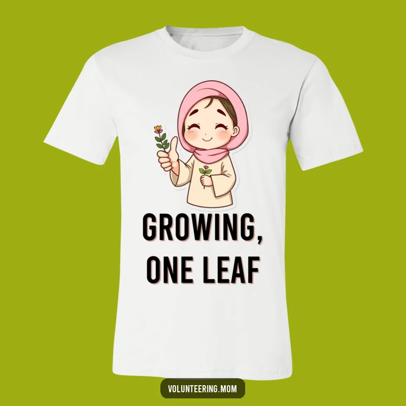 Funny Thumbs Up Plant Mom T-Shirt - Happy Gardener Mom Apparel