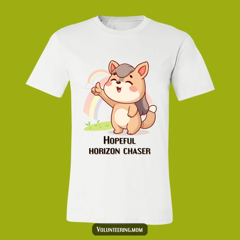 Funny Mom Animal Rainbow T-Shirt: Hopeful Skies Tee For Moms Gift