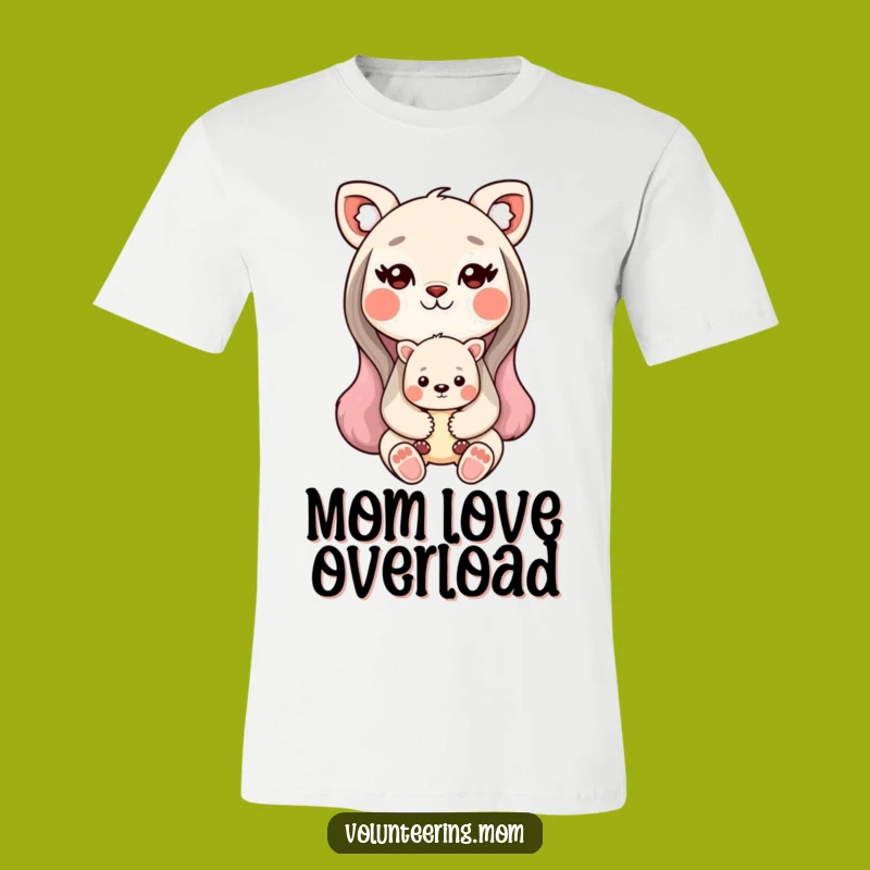 Funny Kawaii Mom Animal T-Shirt - Adorable & Heartwarming Gift for Moms!