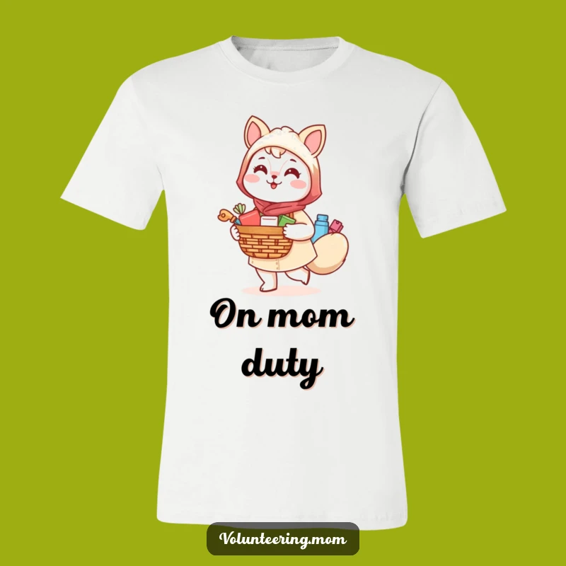 Funny Kawaii Mom Animal T-Shirt: Cheerful Supply Carrier Tee Gift
