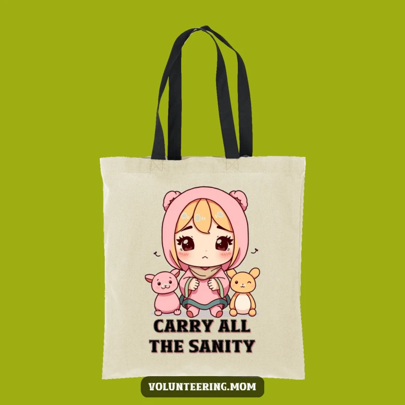 Funny Mom Toy Organizer Tote Bag - Durable & Hilarious Carry-All