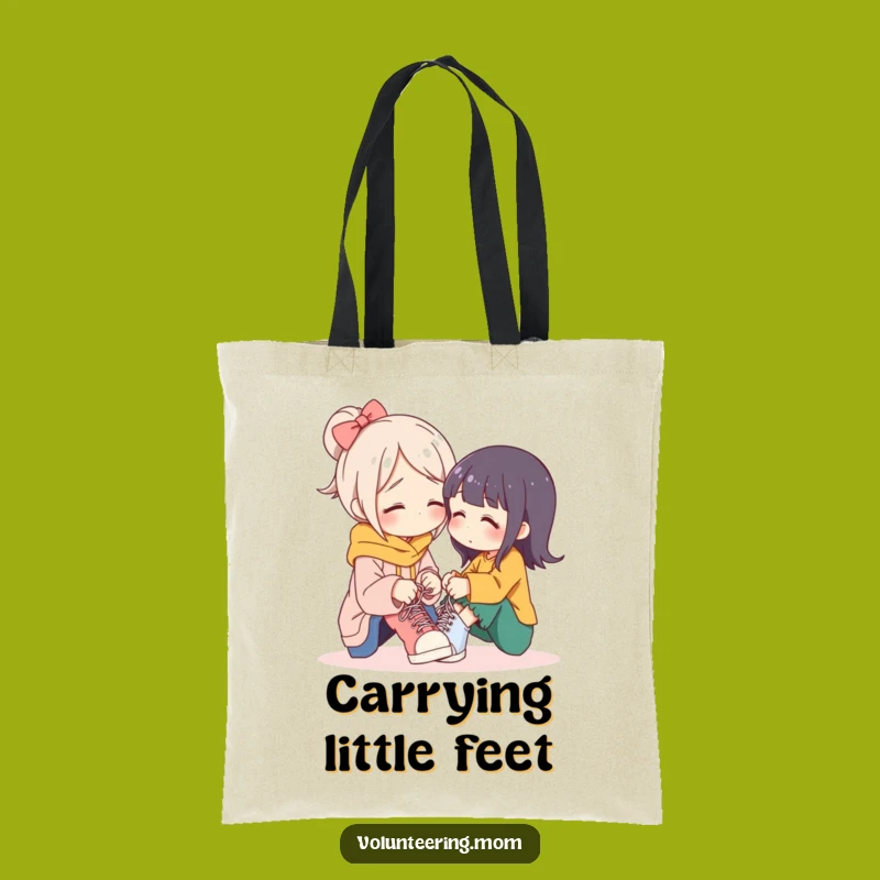 Funny Caring Mom Shoelace Tote Bag: Chic and Heartwarming Mother Gift!