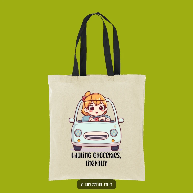 Funny Mom Tiny Car Expert Tote Bag - Stylish & Hilarious Carry-All