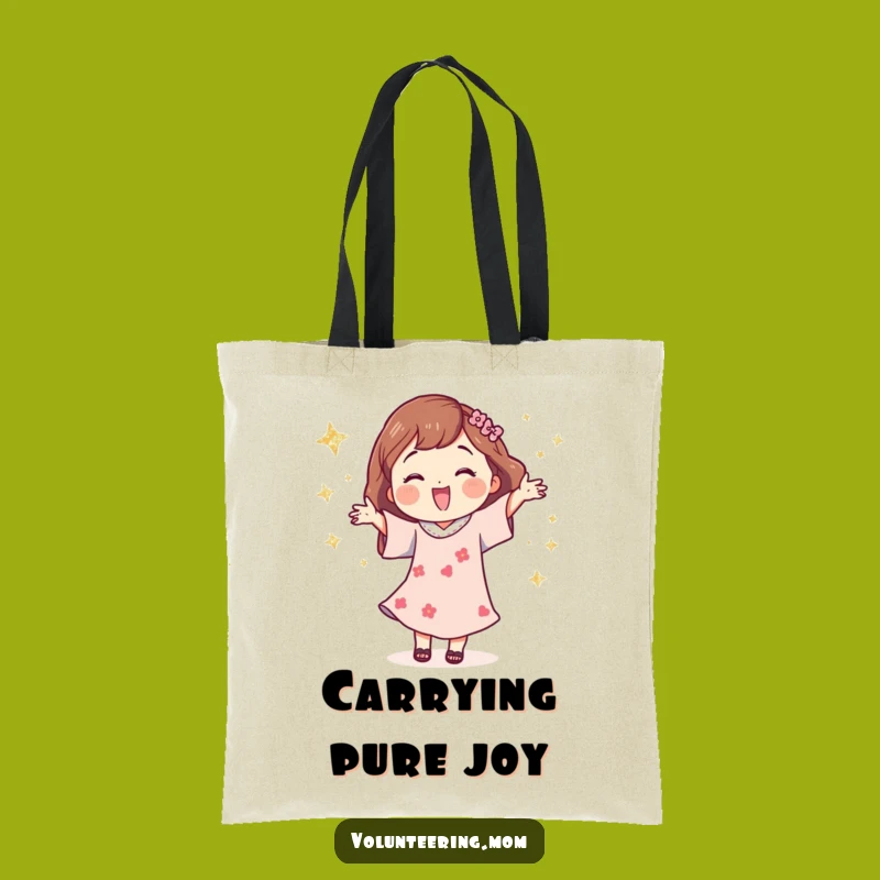 Funny Tote Bag: Happy Mom's Glitter Star Dance, Stylish Gift