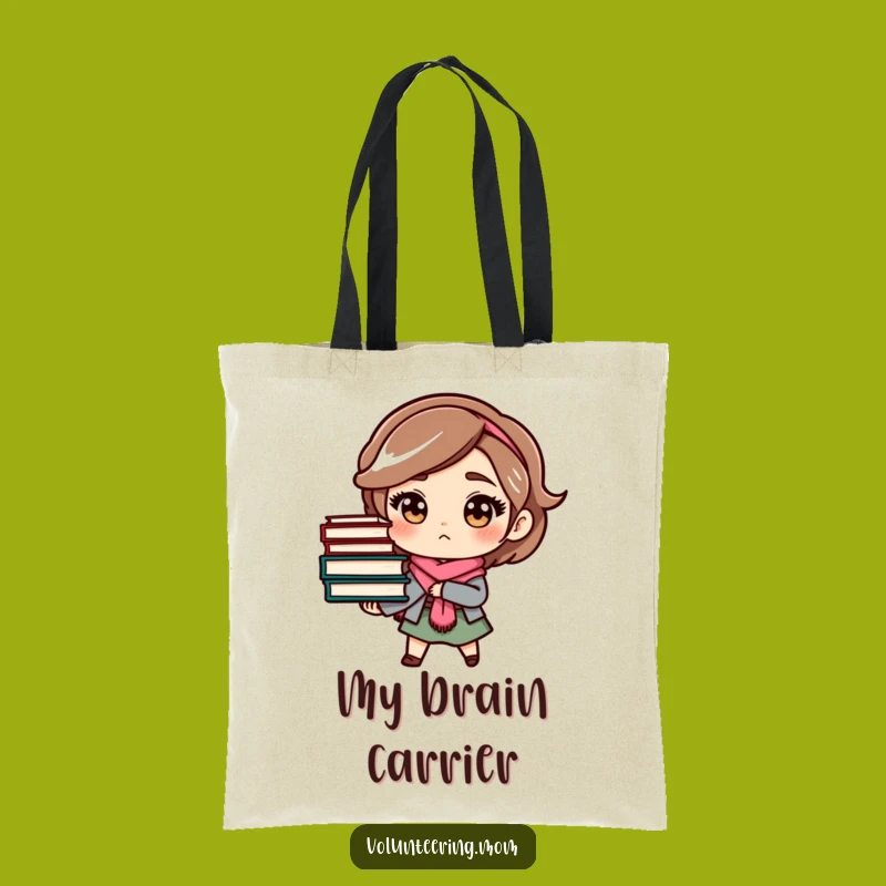 Funny Determined Mom Book Tote Bag - Carry Your Books & Humor in Style