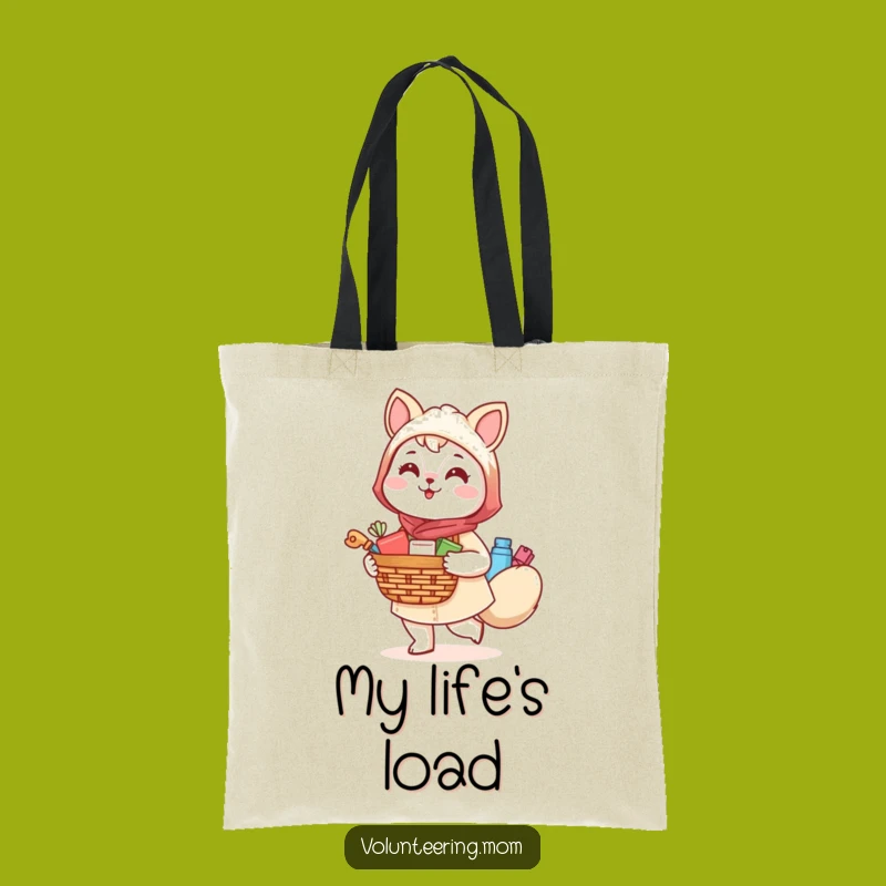 Funny Kawaii Mom Animal Tote Bag: Cheerful Supply Carrier Essential